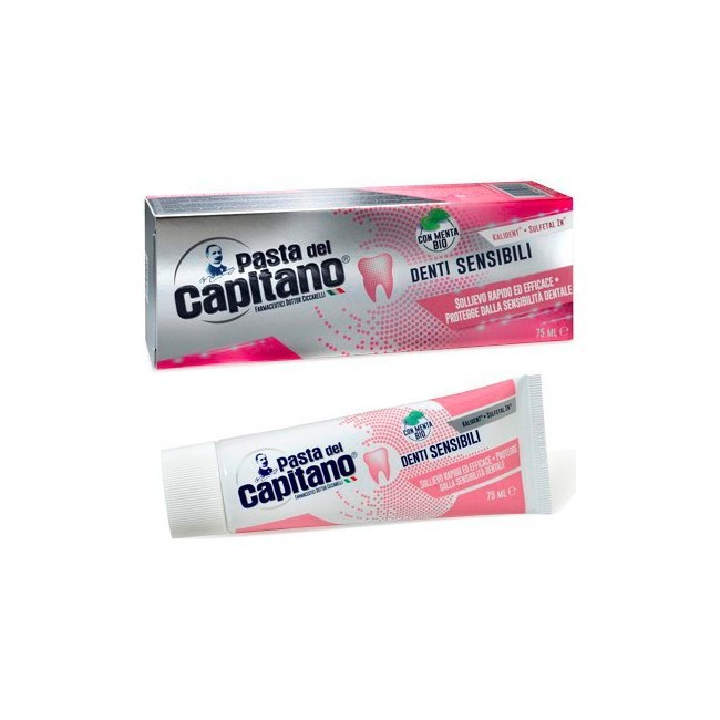 Pasta del capitano dentifricio denti sensibili 75ml Pasta del capitano dentifricio denti sensibili 75ml