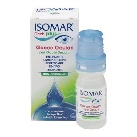 Euritalia Isomar occhiplus gocce oculari per occhi secchi 10 ml
