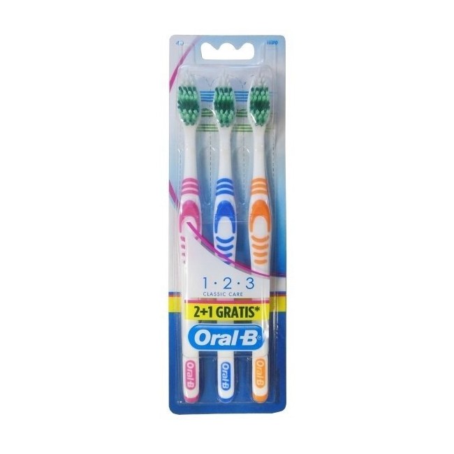 Oral B Spazzolino 1.2.3 Classic Tripacco Oral B Spazzolino 1.2.3 Classic Tripacco
