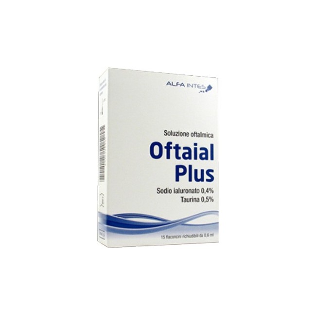 Alfa intes Oftaial plus 15 flaconcini per la secchezza oculare 0,6 ml Alfa intes Oftaial plus 15 flaconcini per la secchezza oculare 0,6 ml
