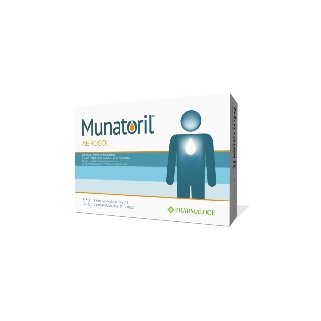 Munatoril aerosol 15 fiale mucolitiche 2ml