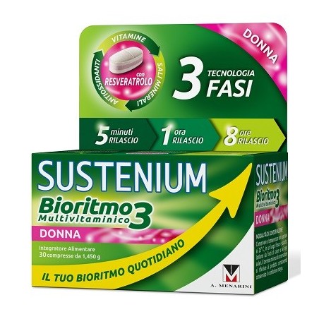 Sustenium bioritmo3 donna adulta integratore 30 compresse