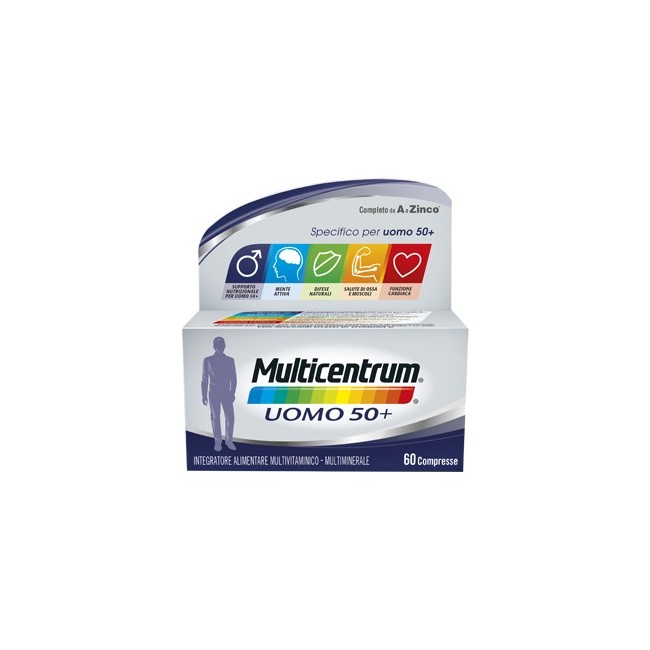 Multicentrum uomo 50+ integratore di vitamine 60 compresse Multicentrum uomo 50+ integratore di vitamine 60 compresse