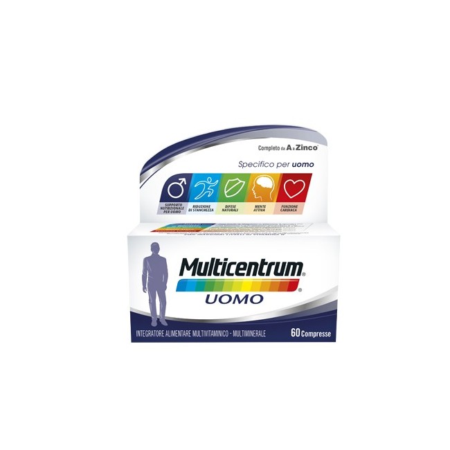 Multicentrum uomo integratore multivitaminico 60 compresse Multicentrum uomo integratore multivitaminico 60 compresse