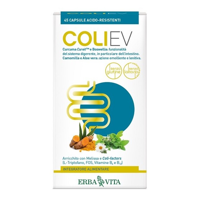 Erba vita Coli ev 45 capsule integratore digestione Erba vita Coli ev 45 capsule integratore digestione