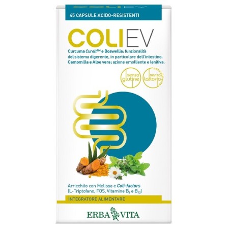Erba vita Coli ev 45 capsule integratore digestione Erba vita Coli ev 45 capsule integratore digestione