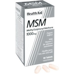 Healthaid MSM Zolfo 90 capsule per pelle e capelli
