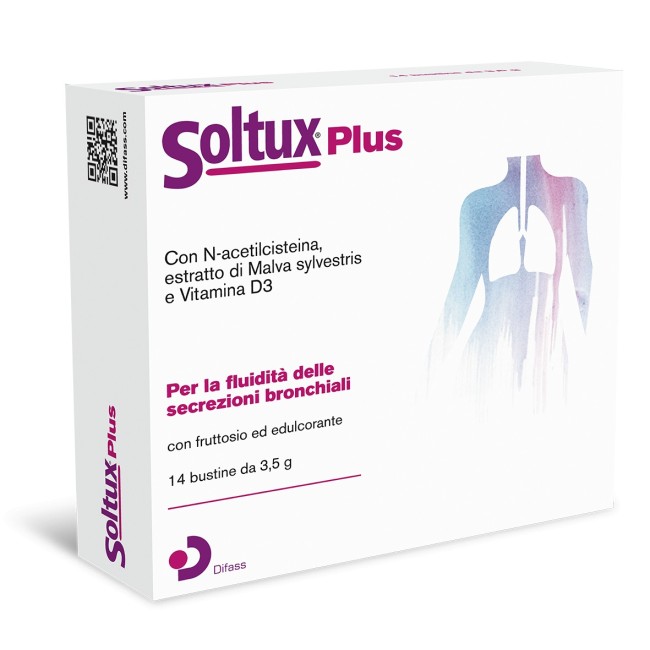 Soltux plus 14 bustine integratore tosse grassa Soltux plus 14 bustine integratore tosse grassa