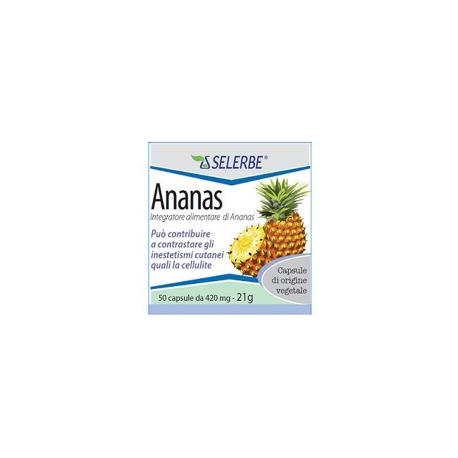 Selerbe Ananas estratto secco titolato integratore drenante 50 capsule
