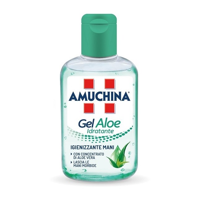 Amuchina gel aloe disinfettante mani con proprietà idratanti 80 ml