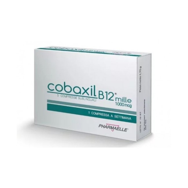 COBAXIL B12 1000 MCG 5 COMPRESSE SUBLINGUALI COBAXIL B12 1000 MCG 5 COMPRESSE SUBLINGUALI