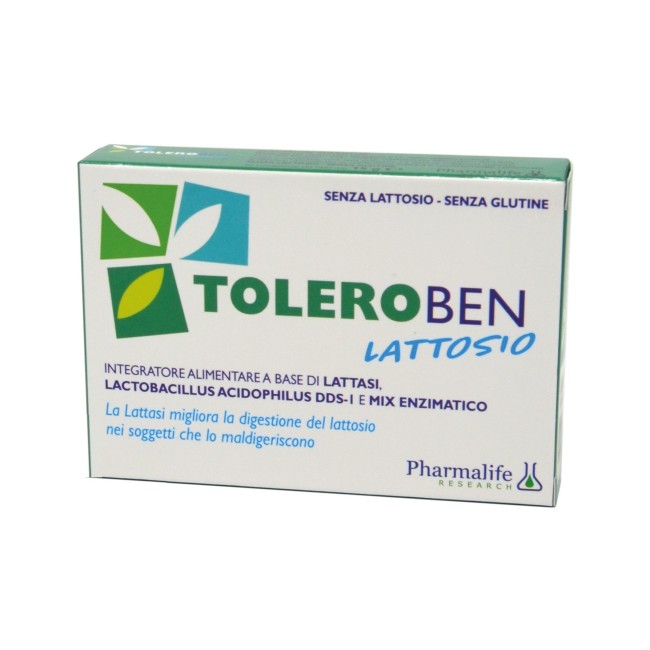 Toleroben lattosio 30 compresse Toleroben lattosio 30 compresse