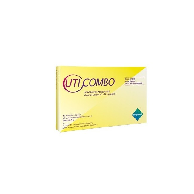 UTICOMBO 10 CAPSULE + 10 COMPRESSE MASTICABILI UTICOMBO 10 CAPSULE + 10 COMPRESSE MASTICABILI