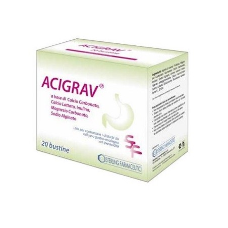 Acigrav 20 bustine integratore antiacido