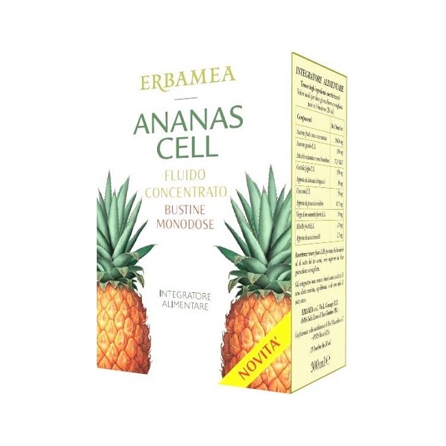 Erbamea Ananas cell fluido concentrato 15 bustine 20 ml