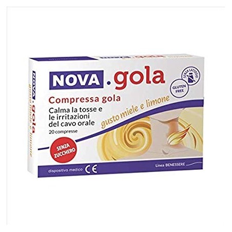 Nova gola limone e miele 20 compresse Nova gola limone e miele 20 compresse