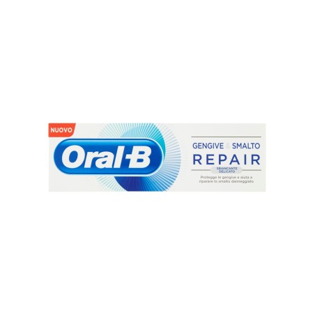 Oral-b gengive e smalto repair whitening dentifricio 85 ml Oral-b gengive e smalto repair whitening dentifricio 85 ml