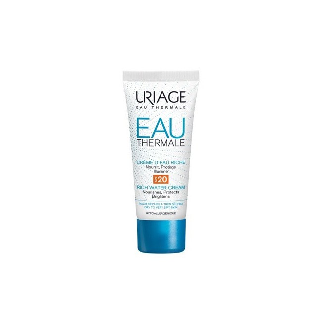 Uriage Eau thermale crema ricca acqua spf 20 i Uriage Eau thermale crema ricca acqua spf 20 i