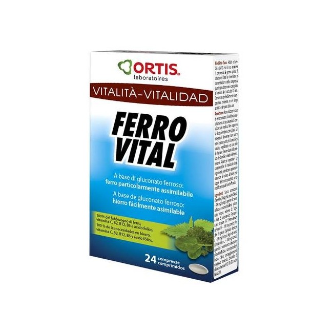 Ortis Ferro vital plus 24 compresse integratore alimentare Ortis Ferro vital plus 24 compresse integratore alimentare