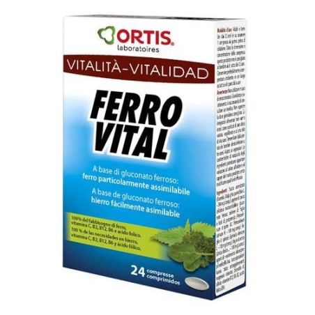 Ortis Ferro vital plus 24 compresse integratore alimentare Ortis Ferro vital plus 24 compresse integratore alimentare