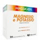 Massigen magnesio potassio 24 bustine 6 g integratore alimentare