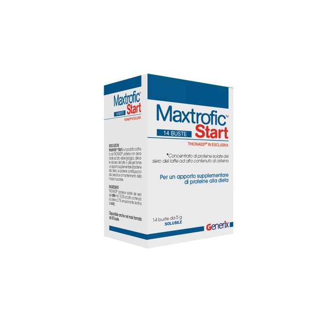 Maxtrofic start 14 bustine integratore alimentare di proteine Maxtrofic start 14 bustine integratore alimentare di proteine