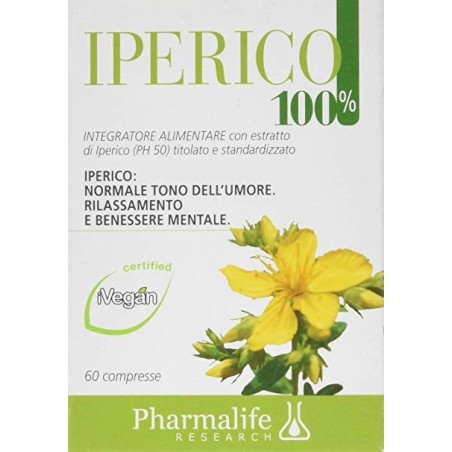 Pharmalife Iperico 100% 60 compresse integratore alimentare Pharmalife Iperico 100% 60 compresse integratore alimentare