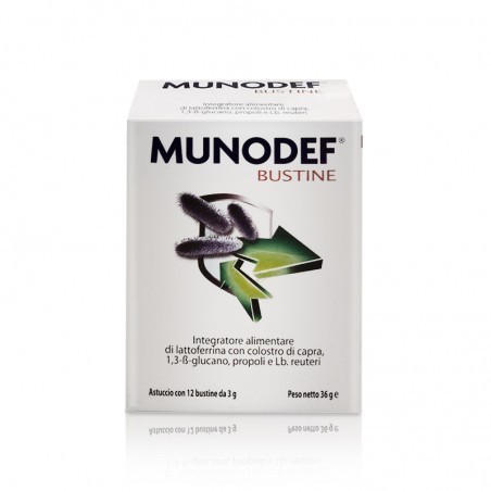 Munodef 12 bustine integratore con colostro di capra Munodef 12 bustine integratore con colostro di capra