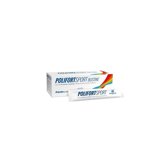 Dermofarma Polifort sport 10 bustine integratore alimentare Dermofarma Polifort sport 10 bustine integratore alimentare