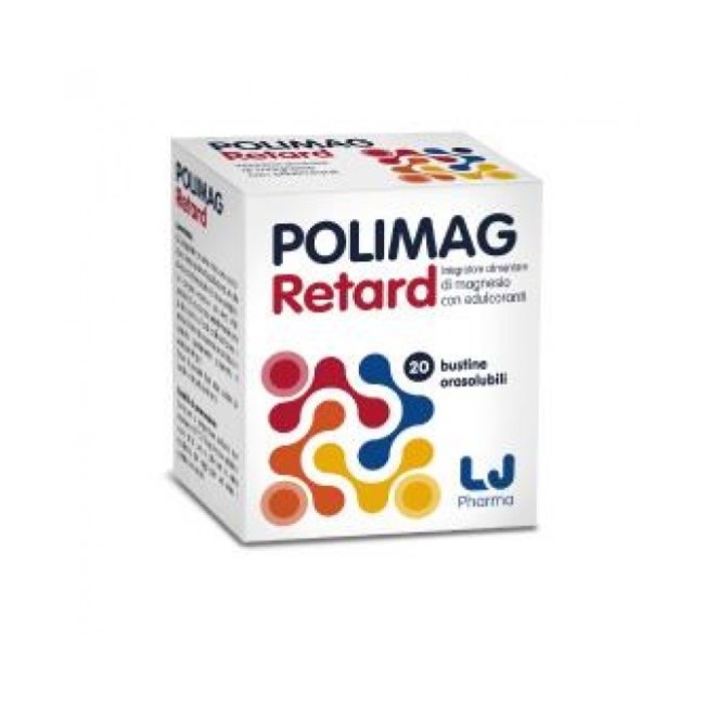Polimag retard 20 bustine orosolubili integratore di magnesio Polimag retard 20 bustine orosolubili integratore di magnesio