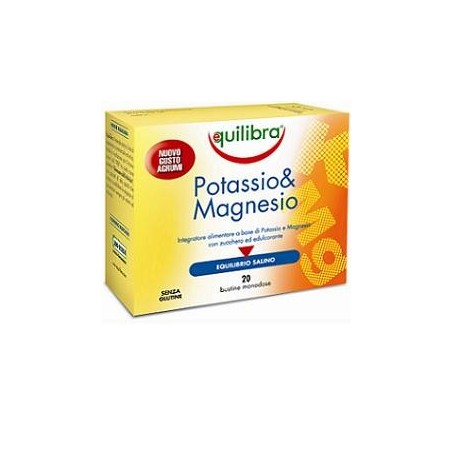 Equilibra Potassio e magnesio 20 bustine integratore alimentare Equilibra Potassio e magnesio 20 bustine integratore alimentare