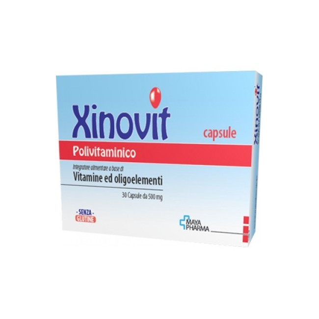 Xinovit polivitaminico 30 capsule da 500 mg integratore Xinovit polivitaminico 30 capsule da 500 mg integratore