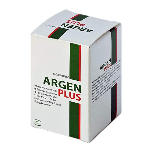 Nyl laboratori Argen plus 20 compresse integratore per il colesterolo Nyl laboratori Argen plus 20 compresse integratore per il colesterolo