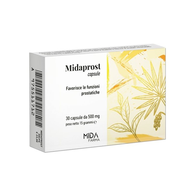 Midaprost 30 capsule integratore alimentare per la prostata Midaprost 30 capsule integratore alimentare per la prostata