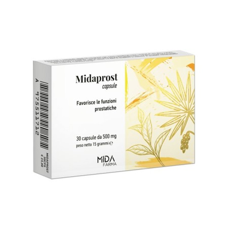 Midaprost 30 capsule integratore alimentare per la prostata Midaprost 30 capsule integratore alimentare per la prostata