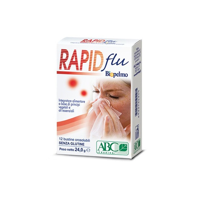 Rapid flu biopelmo 12 bustine integratore alimentare Rapid flu biopelmo 12 bustine integratore alimentare