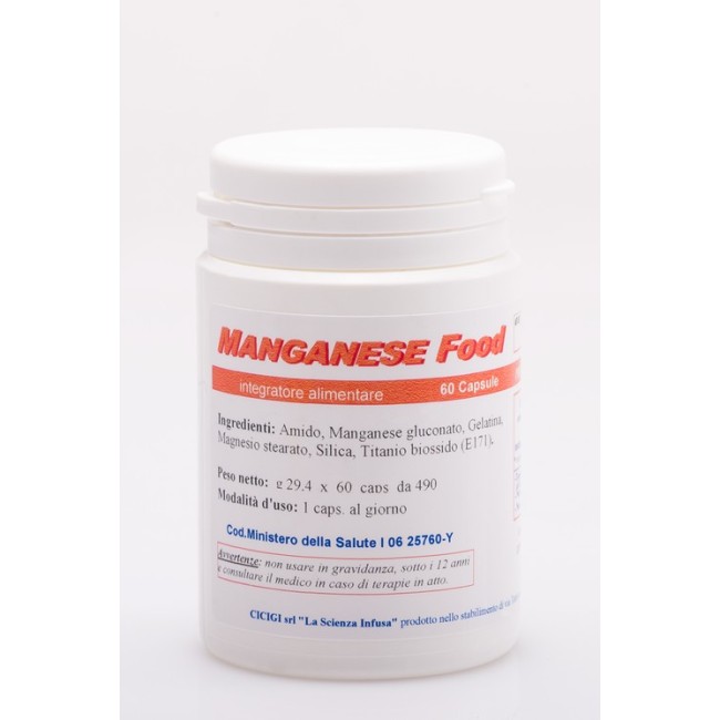 La scienza infusa Manganese food 60 capsule La scienza infusa Manganese food 60 capsule
