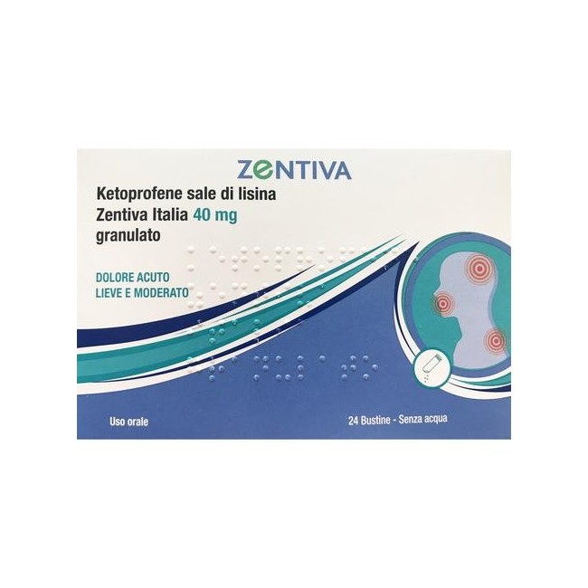 Zentiva Ketoprofene sale di lisina 24 bustine 