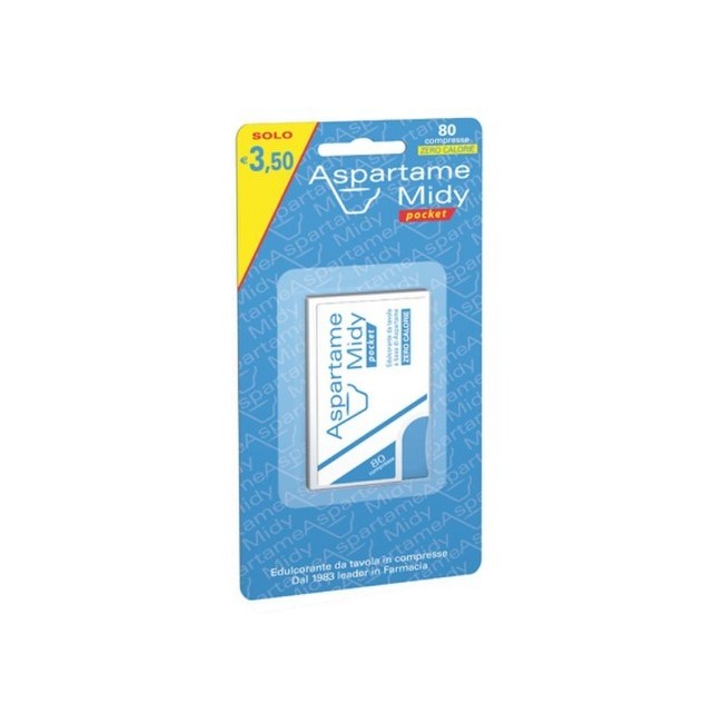 Aspartame midy pocket 80 compresse dolcificante Aspartame midy pocket 80 compresse dolcificante