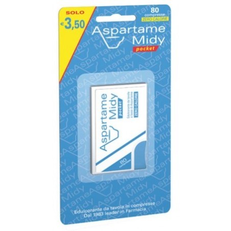 Aspartame midy pocket 80 compresse dolcificante Aspartame midy pocket 80 compresse dolcificante