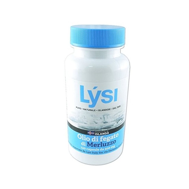 Lysi olio fegato merluzzo integratore alimentare 120 capsule