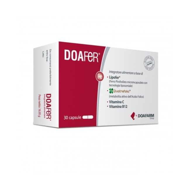 Doafarm Doafer integratore alimentare di ferro 30 capsule
