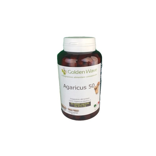 Golden wave Agaricus 50 60 capsule integratore alimentare Golden wave Agaricus 50 60 capsule integratore alimentare