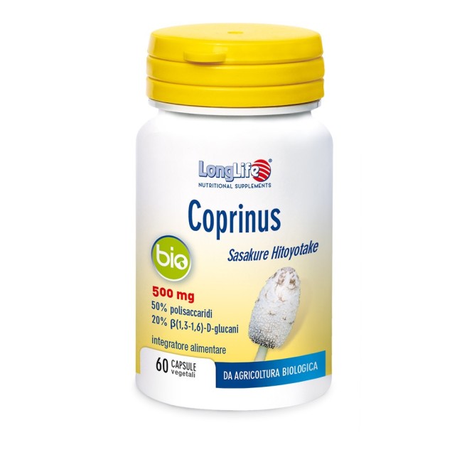 Longlife coprinus bio 60 capsule integratore alimentare Longlife coprinus bio 60 capsule integratore alimentare