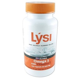 Lysi Omega 3 vitamina e integratore alimentare 120 capsule
