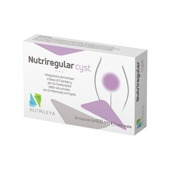 Nutrileya Nutriregular cyst integratore alimentare 20 capsule 500 mgG Nutrileya Nutriregular cyst integratore alimentare 20 capsule 500 mgG