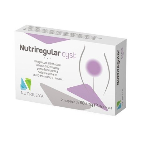Nutrileya Nutriregular cyst integratore alimentare 20 capsule 500 mgG Nutrileya Nutriregular cyst integratore alimentare 20 capsule 500 mgG