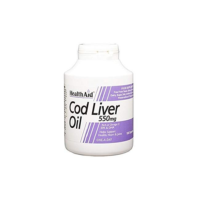 Healthaid Olio fegato di merluzzo cod liver oil 90 capsule 550 mg Healthaid Olio fegato di merluzzo cod liver oil 90 capsule 550 mg