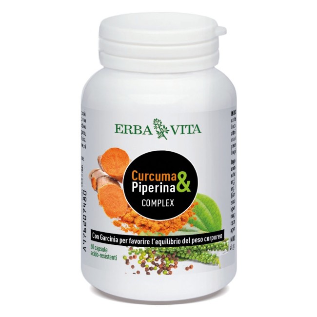 Erba vita Curcuma & piperina complex i Erba vita Curcuma & piperina complex i