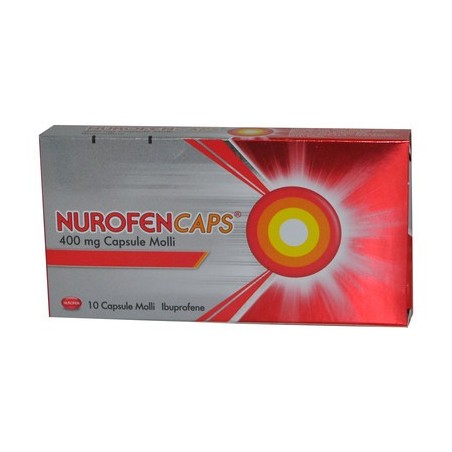 Nurofencaps 10 capsule molli farmaco con ibuprofene 400 mg Nurofencaps 10 capsule molli farmaco con ibuprofene 400 mg